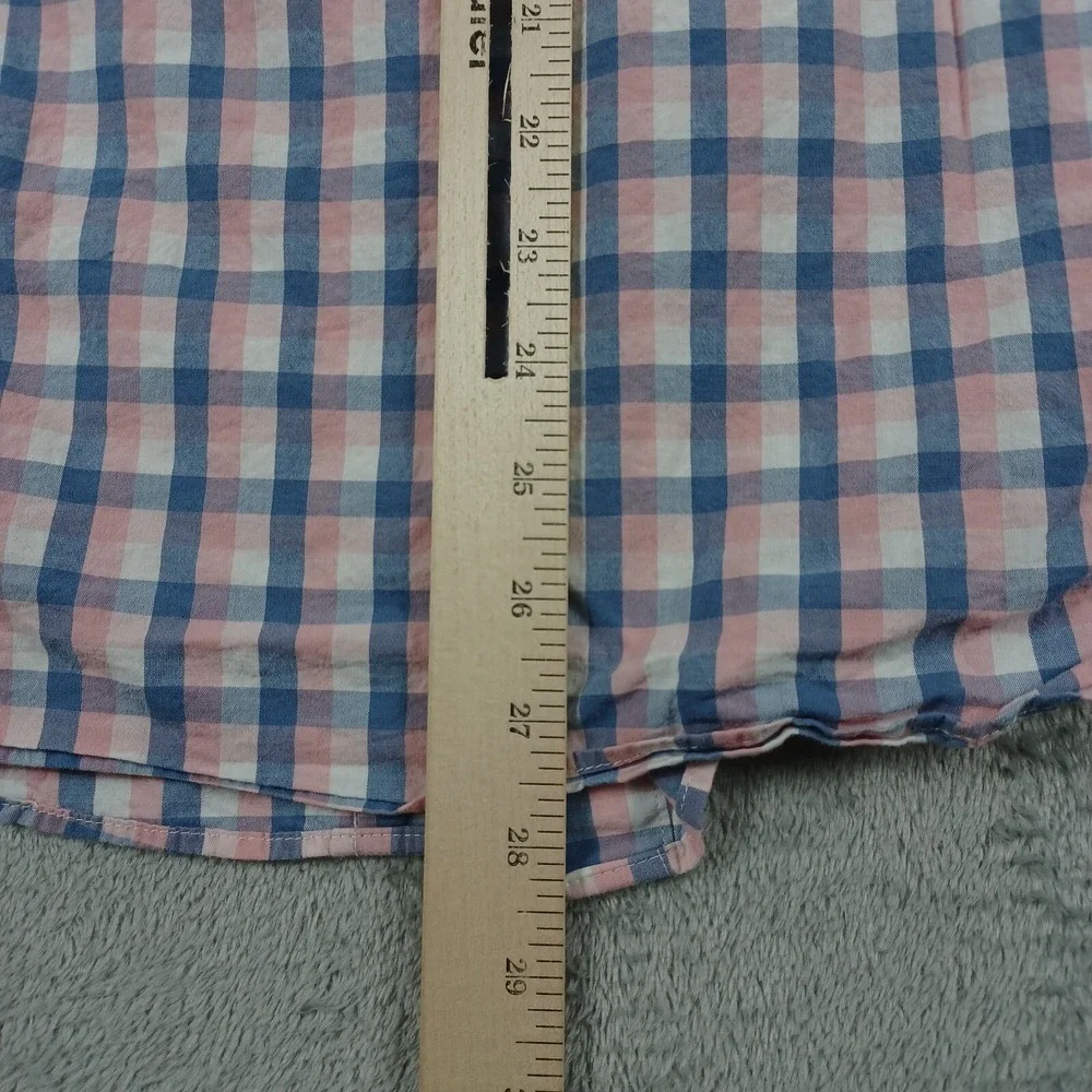 J Crew Shirt Mens Medium Blue Plaid Slim Fit Button Down‎ Preppy Modern